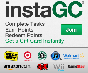 Redeem your FREE points for gift cards or PayPal cash!